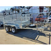 8X5 Tandem Galvanised box trailer (optional rear ramp)